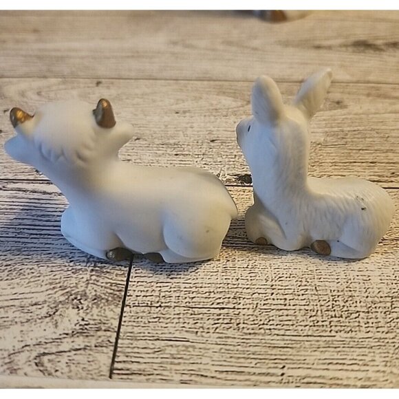 10 Pc Holiday Expressions Porcelain Bisque Nativity Set Christmas Holiday Holy - Picture 6 of 13